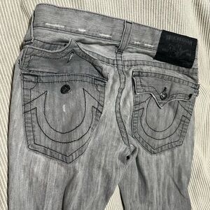 True religion gray ricky jeans 29